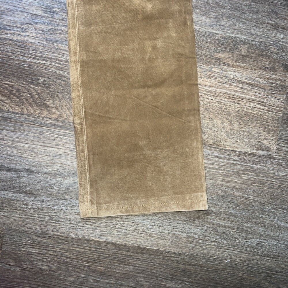 Vintage Women’s Jou Jou Skins Light Brown 100% Suede Leather Pants Size 5/6 - Picture 3 of 13